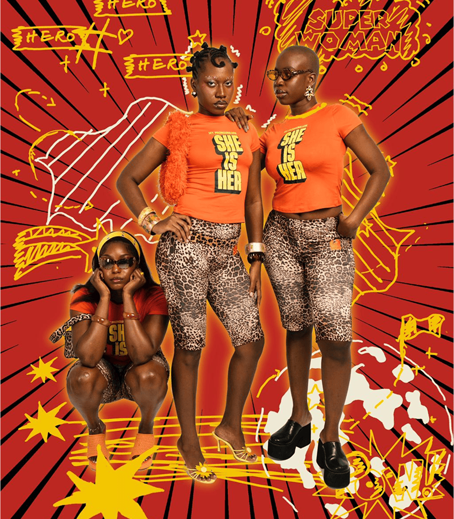 Loud, soft, sideways, and Real Wandé Esan outfits