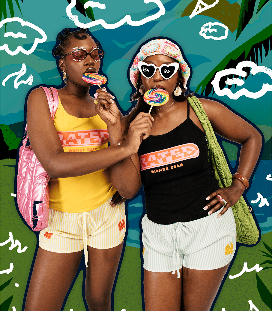 Loud, soft, sideways, and Real Wandé Esan outfits